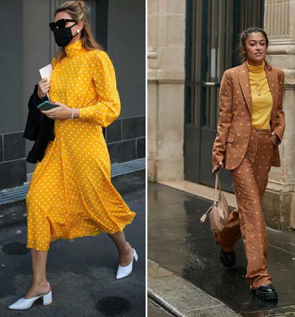 Couleur jaune à la mode dans les images