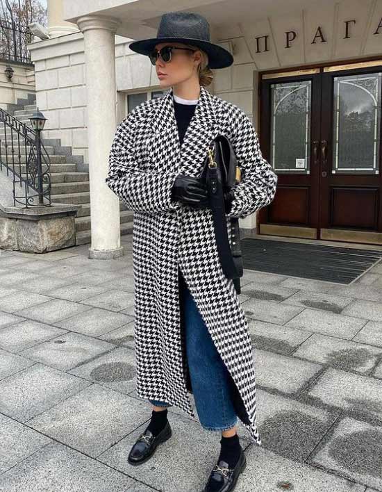 Tendance manteau à carreaux