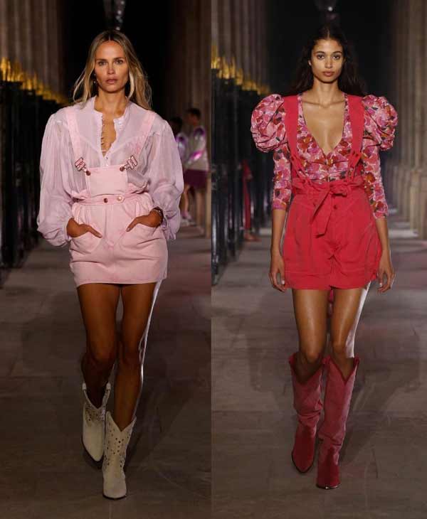 Look à la mode dans la tendance rose 2021