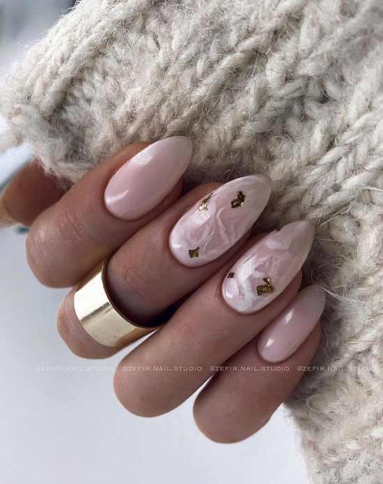 White marble manicure