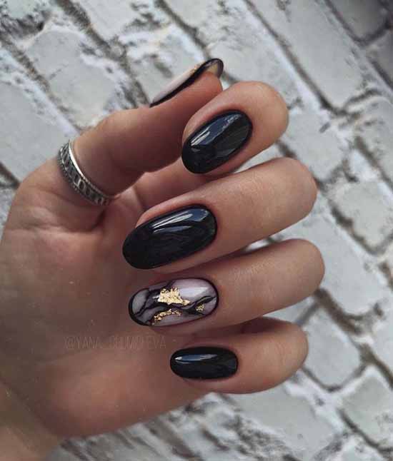 Marble manicure 2021: the most beautiful design, photo