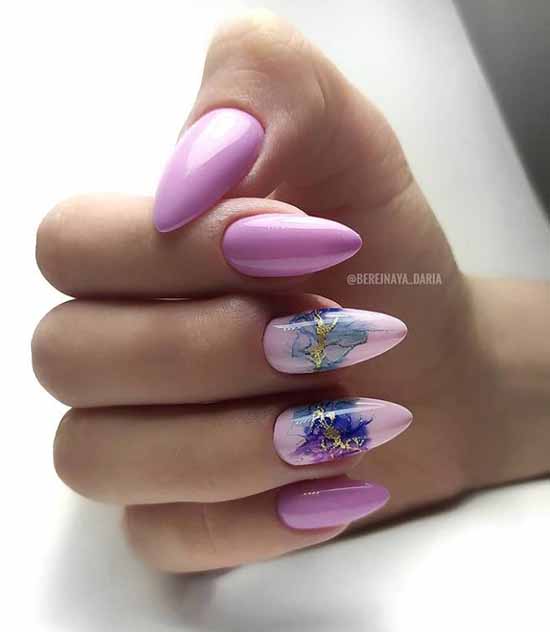 Marble manicure 2021: the most beautiful design, photo