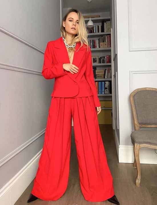 Wide leg pants 2021: what to wear, photos, ideas for looks