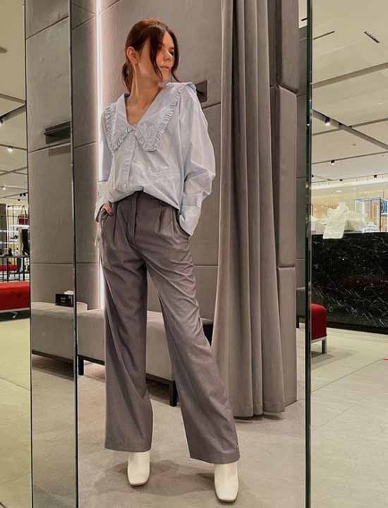 Wide leg pants 2021: what to wear, photos, ideas for looks