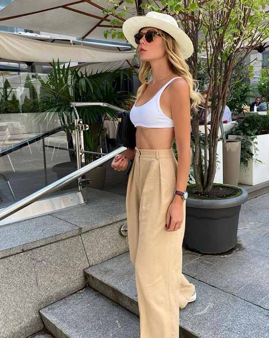 Wide leg pants 2021: what to wear, photos, ideas for looks