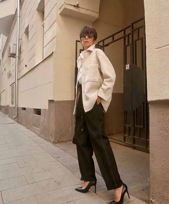 Wide leg pants 2021: what to wear, photos, ideas for looks