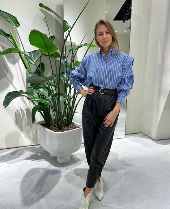 Wide leg pants 2021: what to wear, photos, ideas for looks