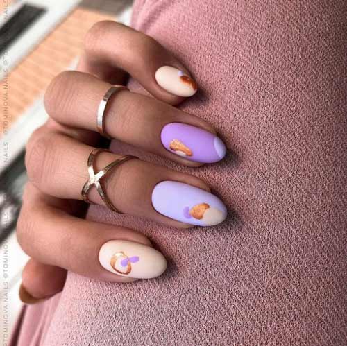 Fashionable manicure spring trends photo