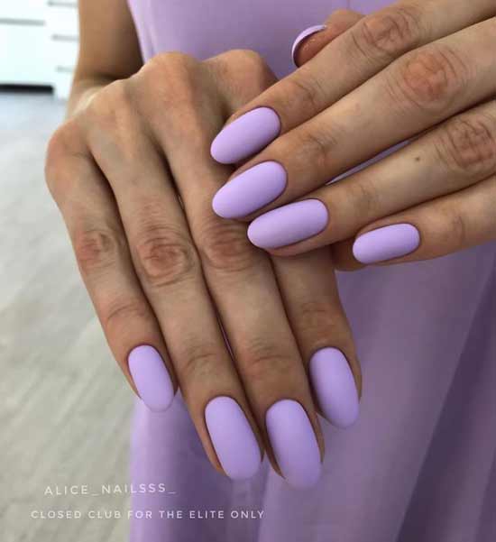 Matte manicure spring