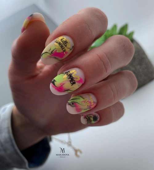 Summer nail design photo