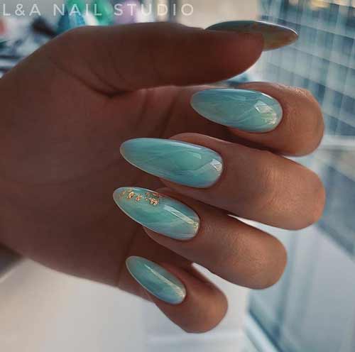 Long nails summer manicure