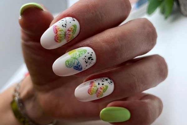 Summer nail design photo novelties manicure