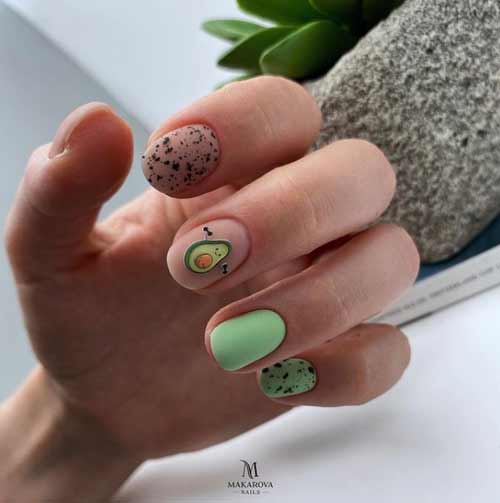 Summer short nail design