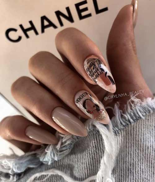 Nude sliders and foil