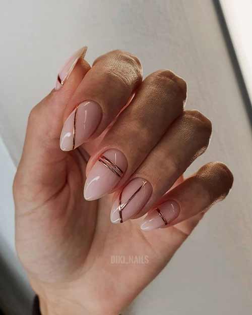 Nude and foil strips