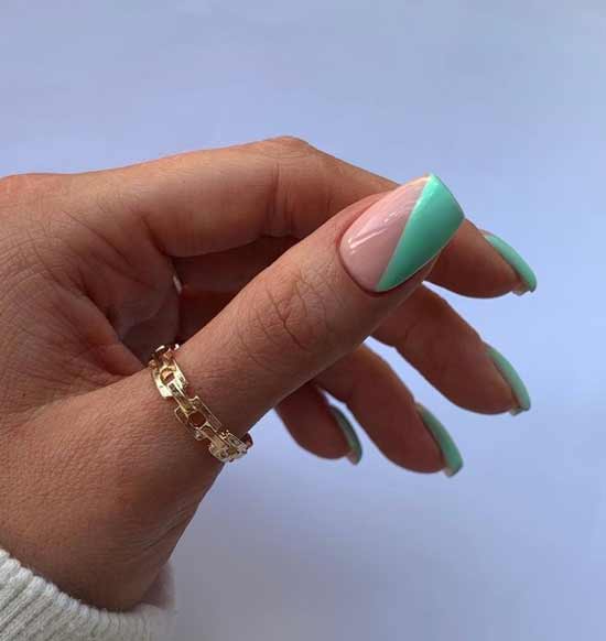 French mint manicure