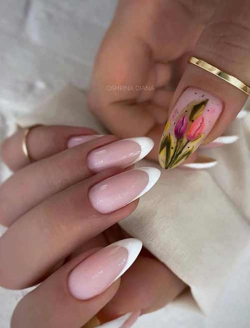 Tulipes sur les ongles