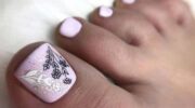 Pedicure design spring and summer