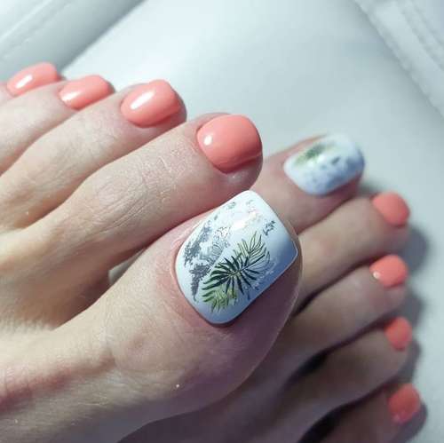 Pedicure design 2021: new spring-summer items, photos, trends