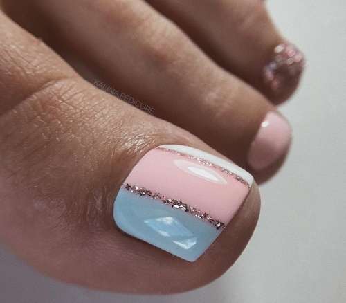 Pedicure design 2021: new spring-summer items, photos, trends