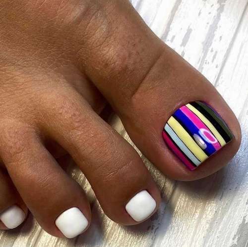 Pedicure design 2021: new spring-summer items, photos, trends