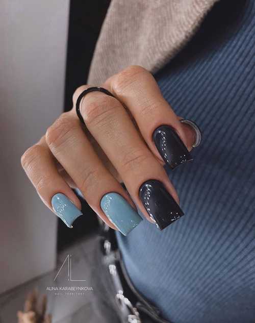 Gray manicure 2021-2022: design, nails in gray tones, photo