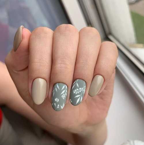 Manucure grise 2021-2022: design, ongles dans les tons gris, photo