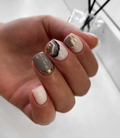 Gray manicure 2021-2022: design, nails in gray tones, photo