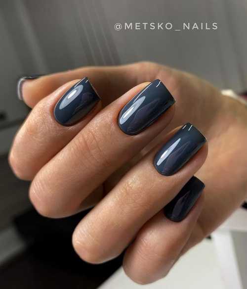 Manucure grise 2021-2022: design, ongles dans les tons gris, photo