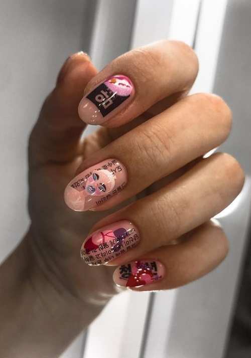 Youth spring nail design