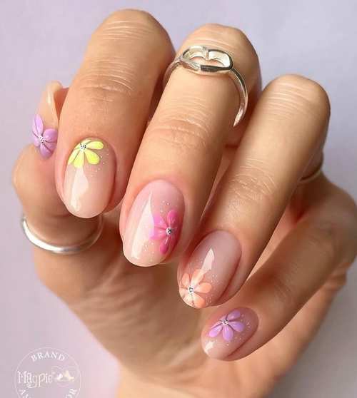 Design printanier des ongles 2021: nouveaux articles, photo de manucure