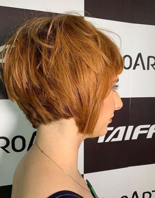 Short bob like a pixie