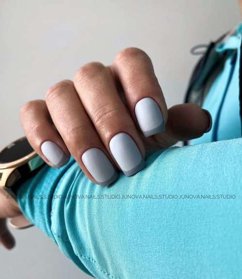 Two-tone manicure: photo, combination of two colors in nail design