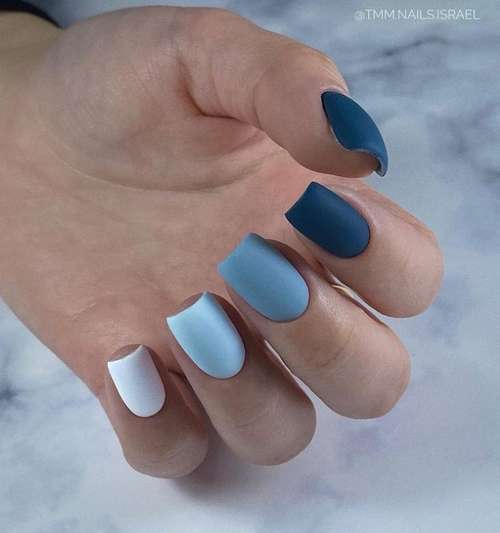 Two-tone manicure: photo, combination of two colors in nail design