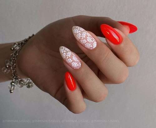 Two-tone manicure: photo, combination of two colors in nail design