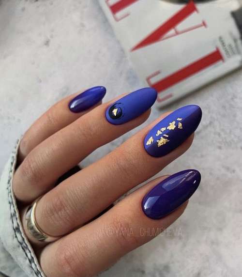 Two-tone manicure: photo, combination of two colors in nail design