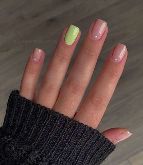 Two-tone manicure: photo, combination of two colors in nail design