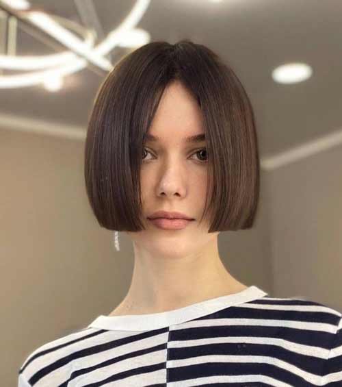 Short haircuts for girls without bangs