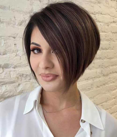 Short bob square without bangs