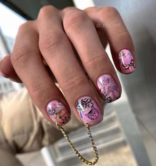 Butterfly manicure