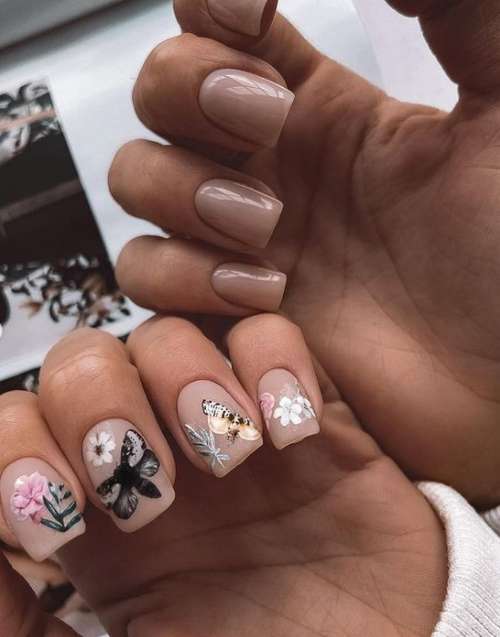 Butterfly manicure 2021: new design photos