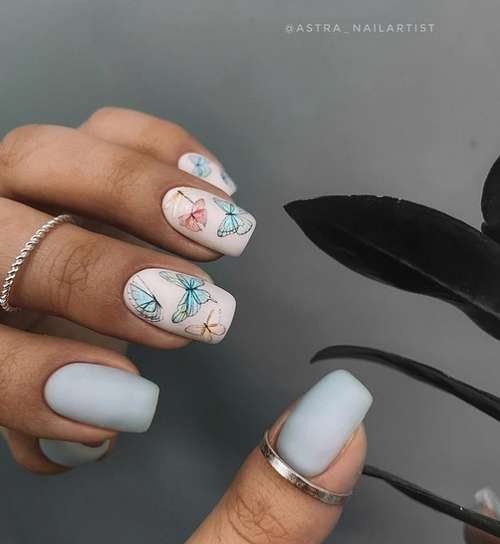 Butterfly manicure 2021: new design photos