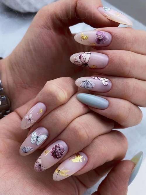 Butterfly manicure 2021: new design photos