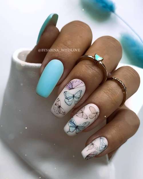 Butterfly manicure 2021: new design photos