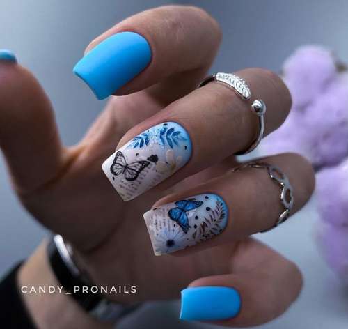 Butterfly manicure 2021: new design photos