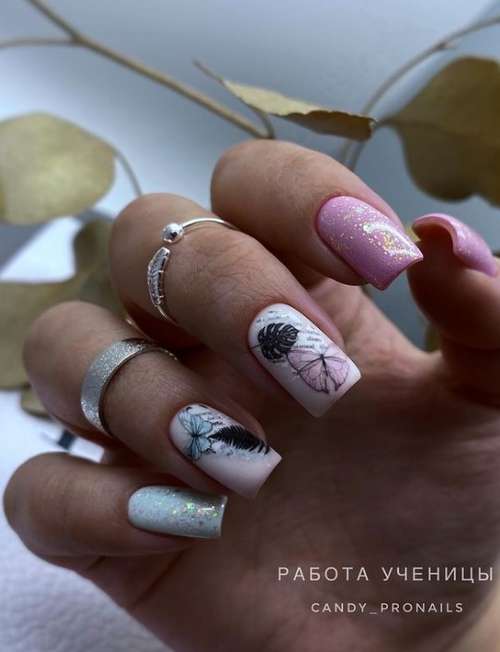 Butterfly manicure 2021: new design photos