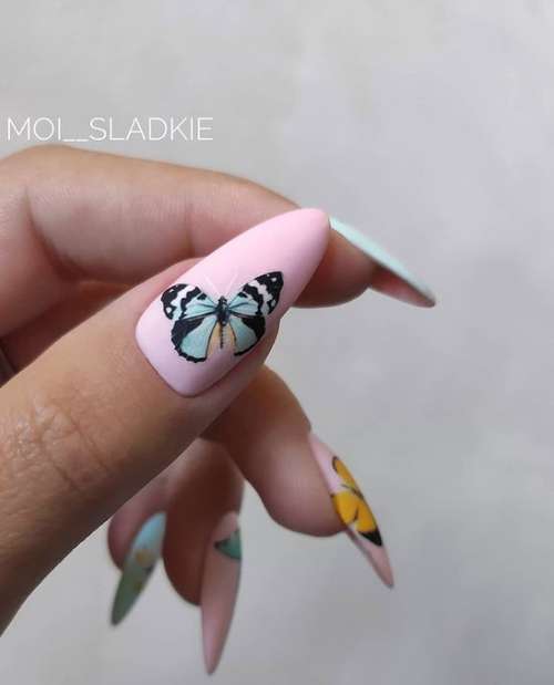 Butterfly manicure 2021: new design photos