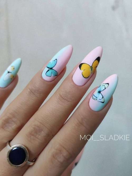 Butterfly manicure 2021: new design photos