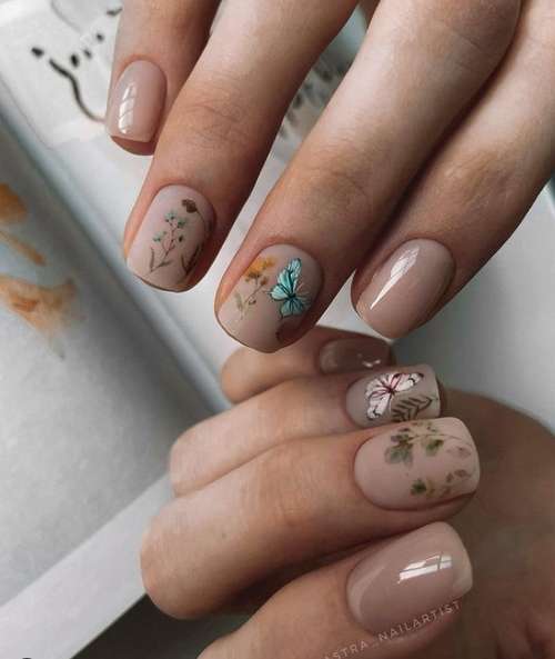 Butterfly manicure 2021: new design photos