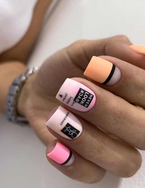 Pink manicure